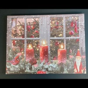 Christmas wrapped canvas 🎄16” x 12”